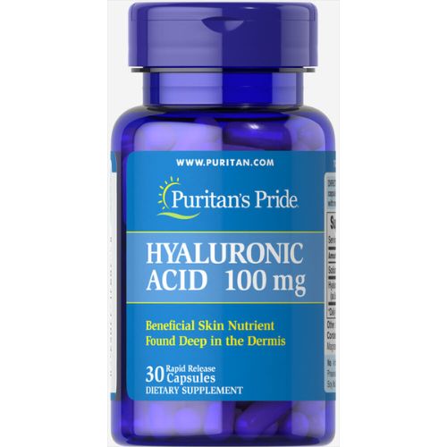 Puritans Pride Hyaluronic Acid 100 mg 30 Capsules