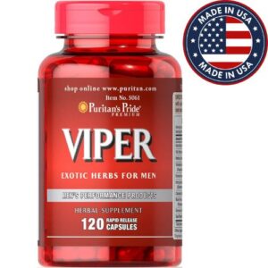 Puritan's Pride Viper Exotic Herbs for Men, 120 Capsules