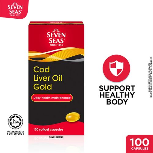 Seven Seas Cod Liver Oil Gold 100 Capsules